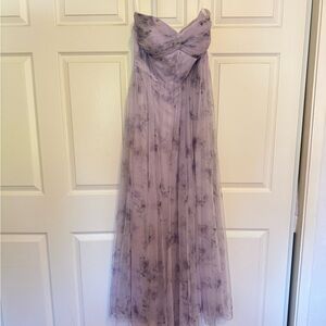Elegant Lavender Floral Dress